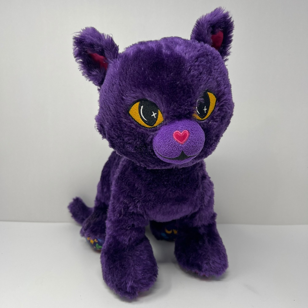 Build A Bear Purple Moon Kitty 12" Halloween Cat Plush 2020 Rare Collectible